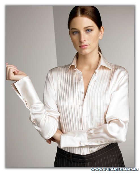 creme blouse